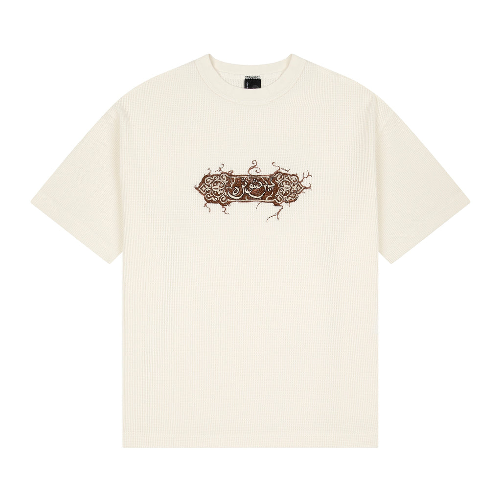 Derschutze "aziza" waffle T Shirt ecru
